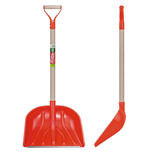 Лопата снеговая 420х410х1335мм БЦМ деревянный черенок