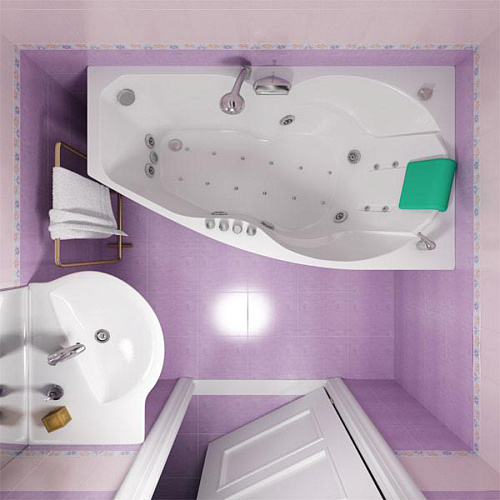 Ванна акриловая TRITON Бриз 150х96 левая с каркасом