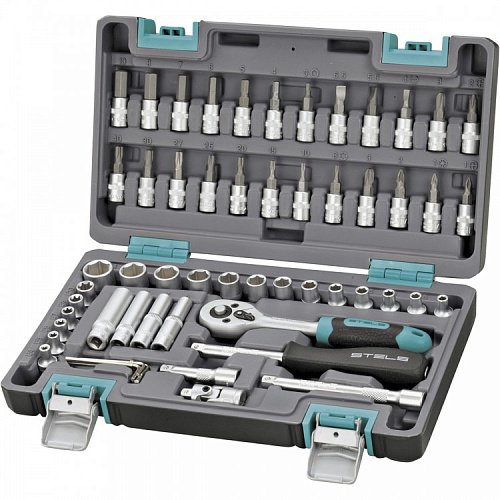 "Набор инструмента 1/4 ""STELS""57предм"