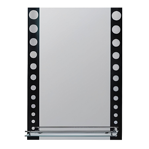 Зеркало Frap 700х500 черный горох