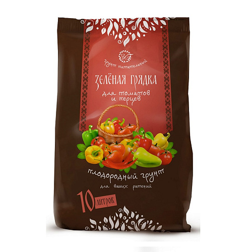 Почвогрунт для томатов и перцев Зеленая грядка 10л