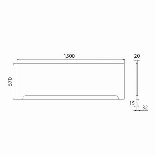 Экран для ванны Тритон Ника 150