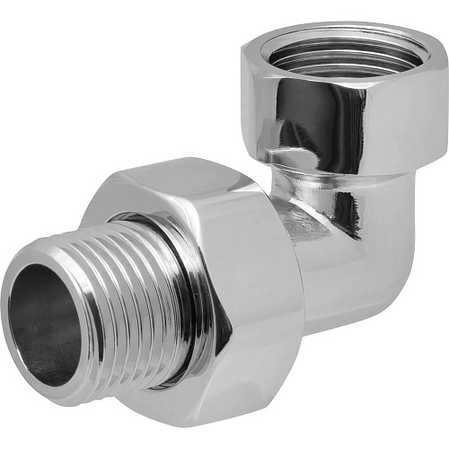 Американка угловая для полотенцесушителя 3/4 ВР х 3/4 НР Хром