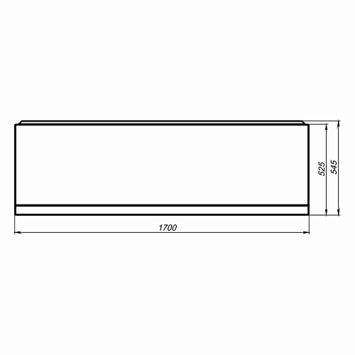 Панель фронтальная для ванны MIRSANT Optima 170х75