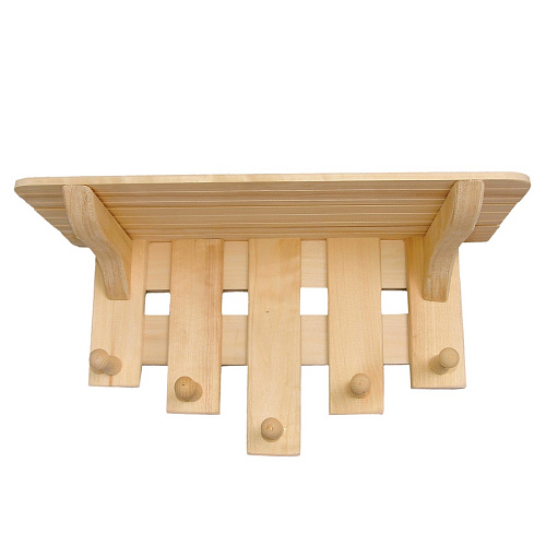 Полка большая с вешалкой (5 креплений) (ПБВ-5)