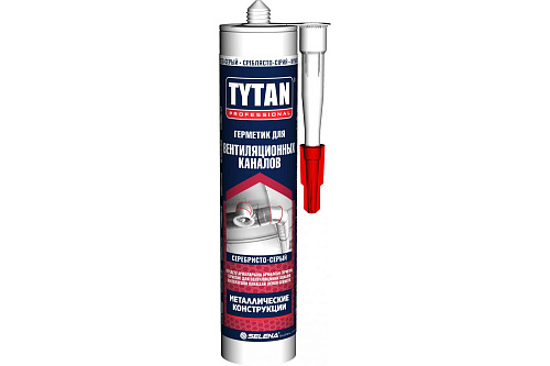 Герметик Tytan акриловый для вентиляционных каналов серебристо-серый 280 мл