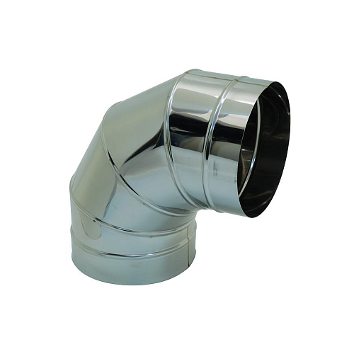 Отвод 90 градусов из нержавеющей стали 1мм D120