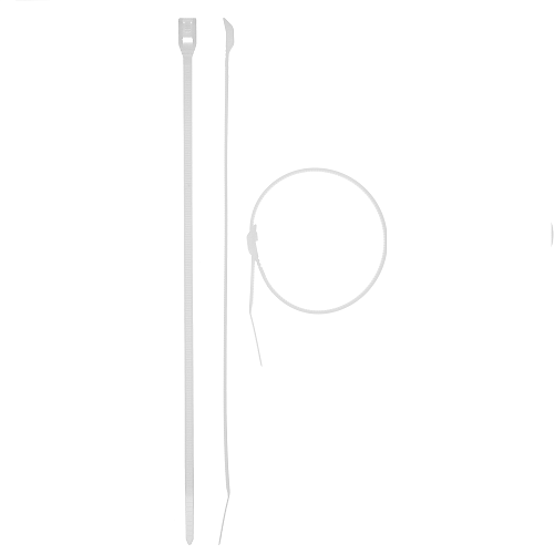 Хомуты нейлоновые ЗУБР Кобра 3,6х280мм белые