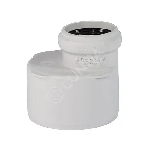 Переход канализационный малошумный d110х50 мм Белый