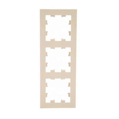 Рамка Schneider ATLASDESIGN 3 поста бежевая
