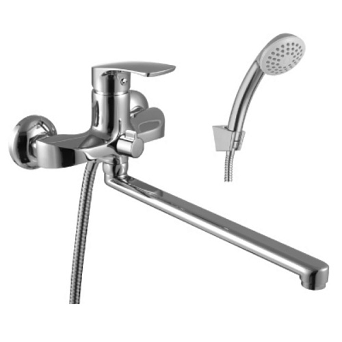 Смеситель Плюс Шейп универсальный с плоским изливом LM1751C