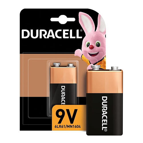 Батарейка щелочная DURACELL 6LR61-1BL/6LF22-1BL (Крона) 9В