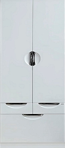 Пенал Орхидея 60 белый эмаль бельевая корзина с 2 ящиками