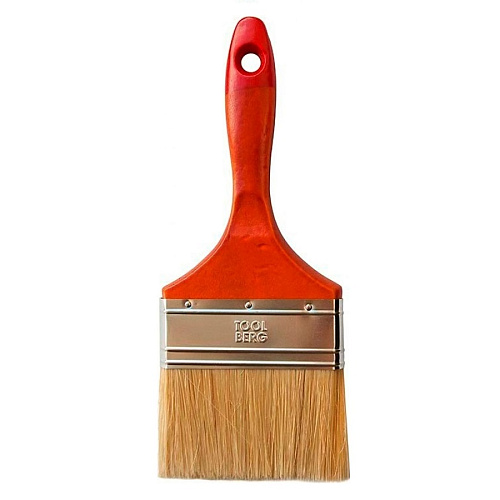 Кисть плоская Профи 100мм натуральная щетина t4p