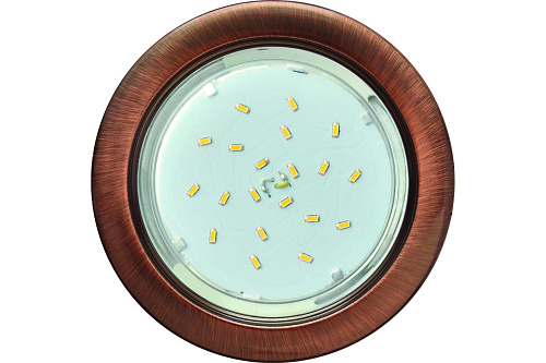 Светильник встраиваемый Ecola GX53 H4 без рефлектора черненая медь