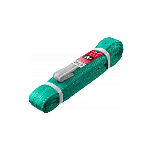 Строп текстильный петлевой зеленый СТП 2/2 2т длина 2м ЗУБР