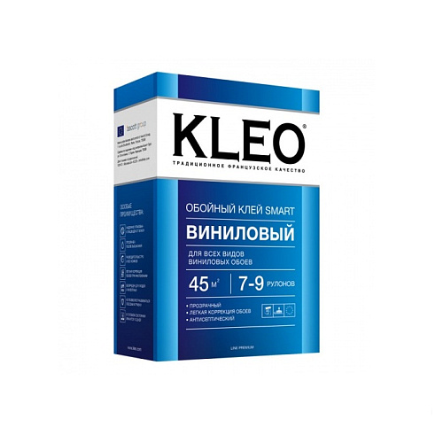 Клей KLEO обойный SMART для виниловых обоев сыпучий Клей KLEO обойный SMART для виниловых обоев сыпучий