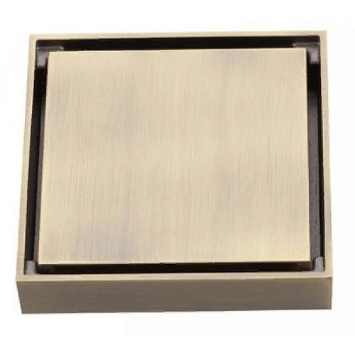 Трап душевой бронза 100х100