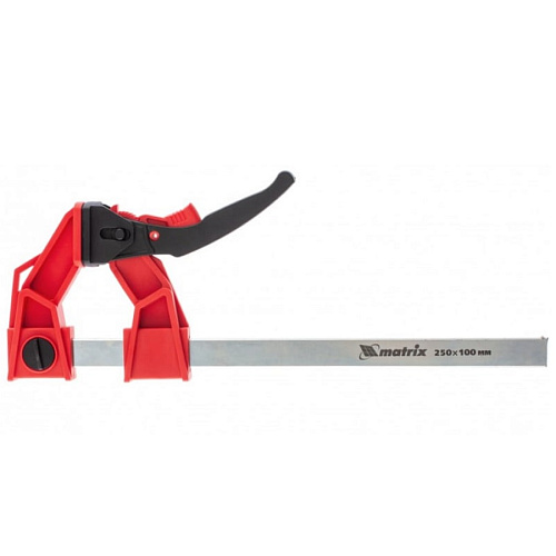 Струбцина реечная 250х100х401мм штанга 5х22мм MATRIX