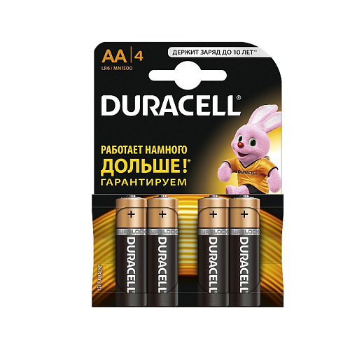 Батарейка щелочная DURACELL LR6 (АА) 1,5В