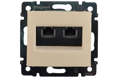 Розетка Legrand ТF двойная крем