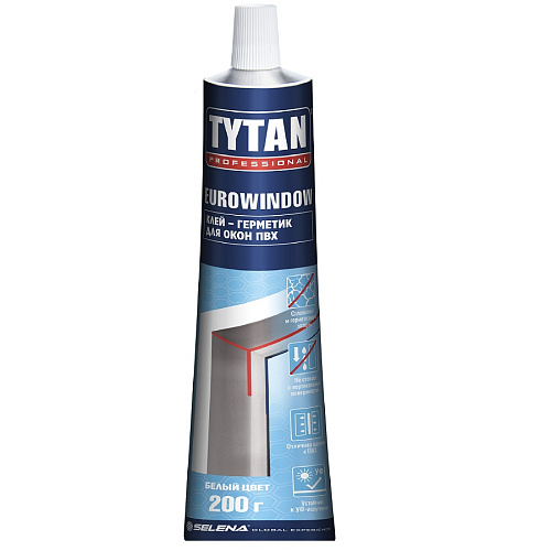 Клей-герметик Tytan Professional для окон ПВХ белый 200 гр