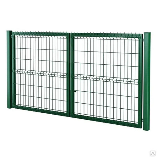 Ворота 3D забора СТАНДАРТ, ячейка 200х55мм, 2х6м 3,8мм RAL6005