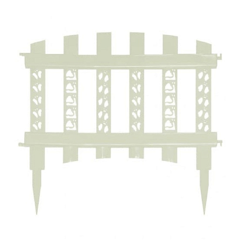 Заборчик Полисадник 3м белый 8 секций