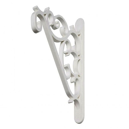 Кронштейн настенный для крепления подвесных корзин белый