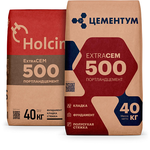 Цемент М-500 Д20  Холсим 40 кг