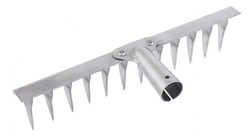 Грабли 14 зубьев витые нержавеющая сталь без черенка