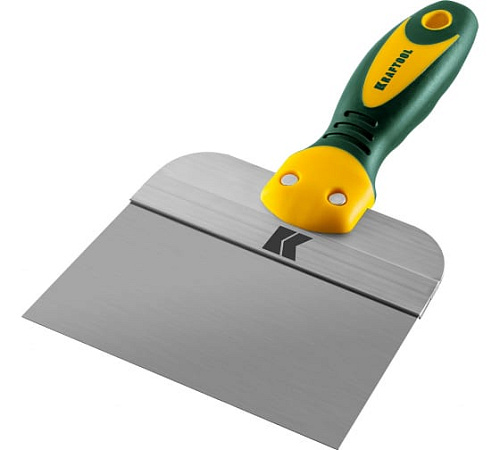 Шпатель фасадный с двухкомпонентной ручкой нержавеющее полотно 300мм KRAFTOOL