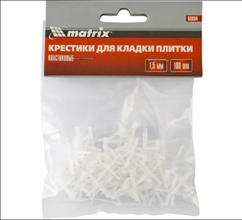 Крестики для кафельной плитки 1,5мм 100шт MATRIX