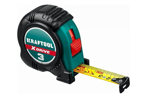 Рулетка KRAFTOOL с ударостойким корпусом 19ммх3м