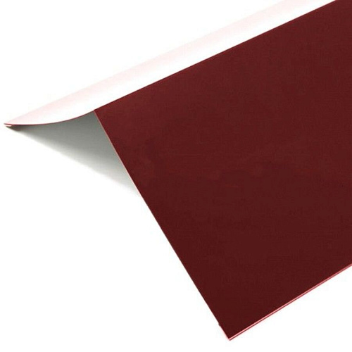 Планка конька плоского 190х190 ПЭ RAL3005 2м