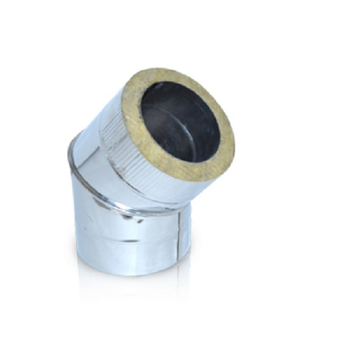 Угол-сендвич 45 градусов нержавейка 1мм D150х250