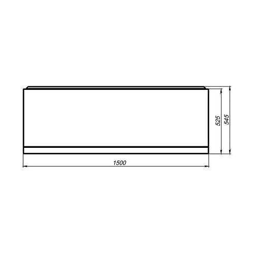 Панель фронтальная для ванны MIRSANT Optima 150х70