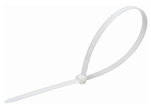 Хомуты 200*2,5мм пластиковые белые (100 шт.)