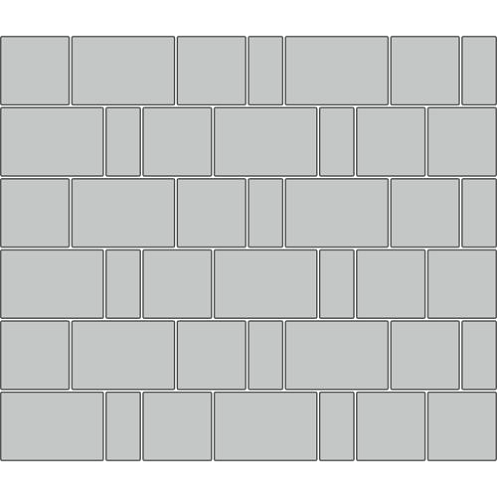 Плитка тротуарная Stellard Новый город Стандарт 240х160, 160х160,80х120х6 серая