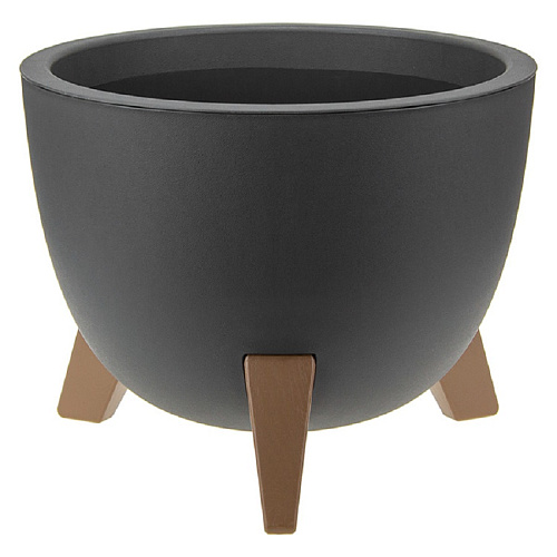 Кашпо Флориан 35 графитовый 12л