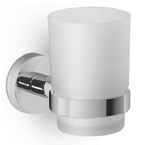 Стакан для зубных щеток LAZIO стекло, хром Стакан для зубных щеток LAZIO стекло, хром