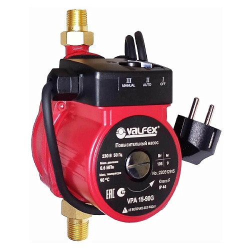 Насос повышающий давление VALFEX VPA 15-90 (105Вт; 23л/мин; 9м) Насос повышающий давление VALFEX VPA 15-90 (105Вт; 23л/мин; 9м)