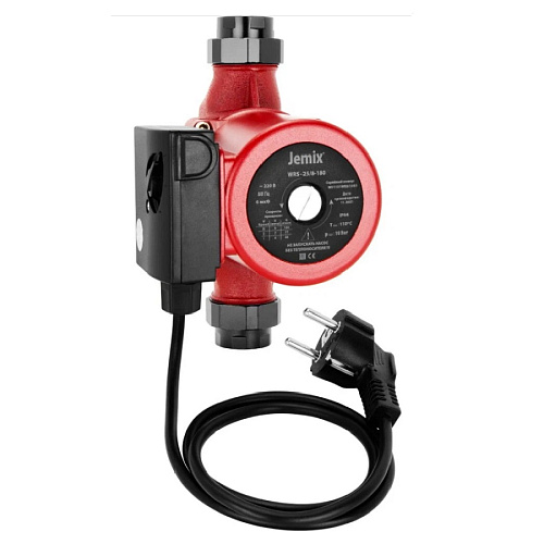 Насос циркуляционный Jemix WRS 25/8-180 с гайками