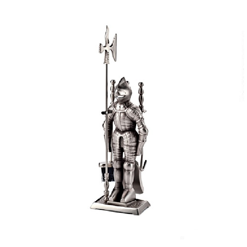 Набор каминный К3050S (рыцарь,4предмета,серебро)