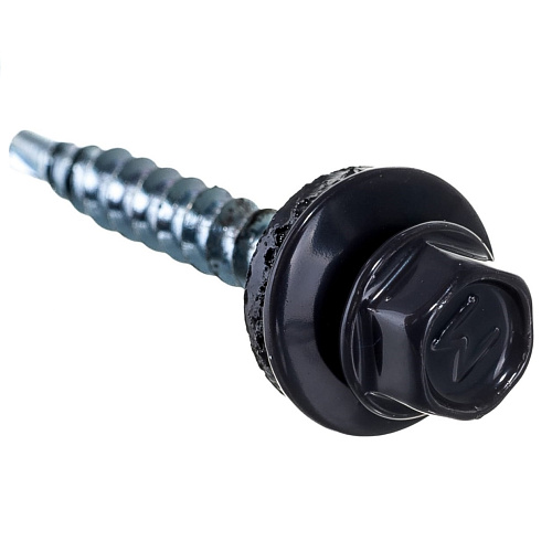 Винт кровельный 4,8х35 RAL7024 (250шт)