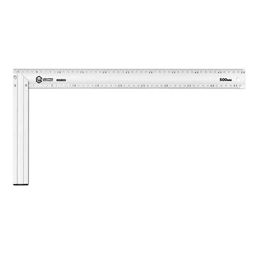 Угольник алюминиевый двухсторонний 500мм ЦИ