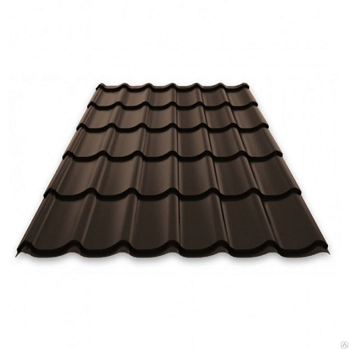 Металлочерепица Монтерей 0,45х1180х3450 RAL 8017