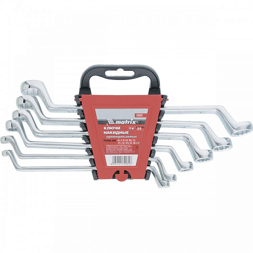 Набор ключей накидных 6-17мм 6шт MATRIX