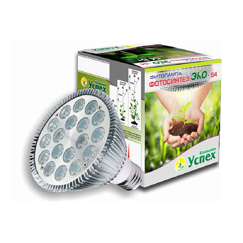 Лампа светодиодная фито Фотосинтез-54 цоколь Е27