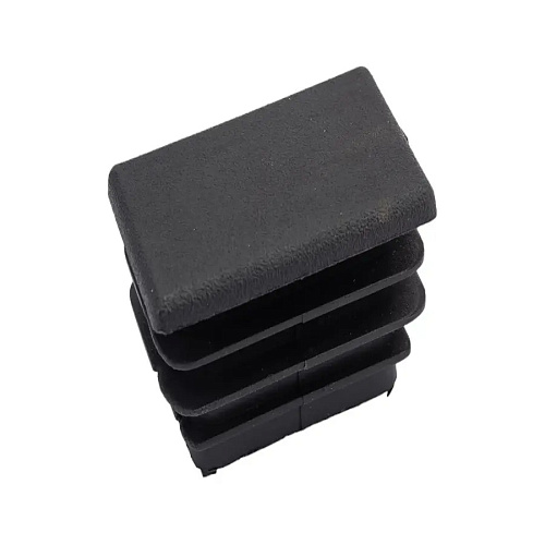 Заглушка черная ПВХ на профильную трубу 25х40 (200)